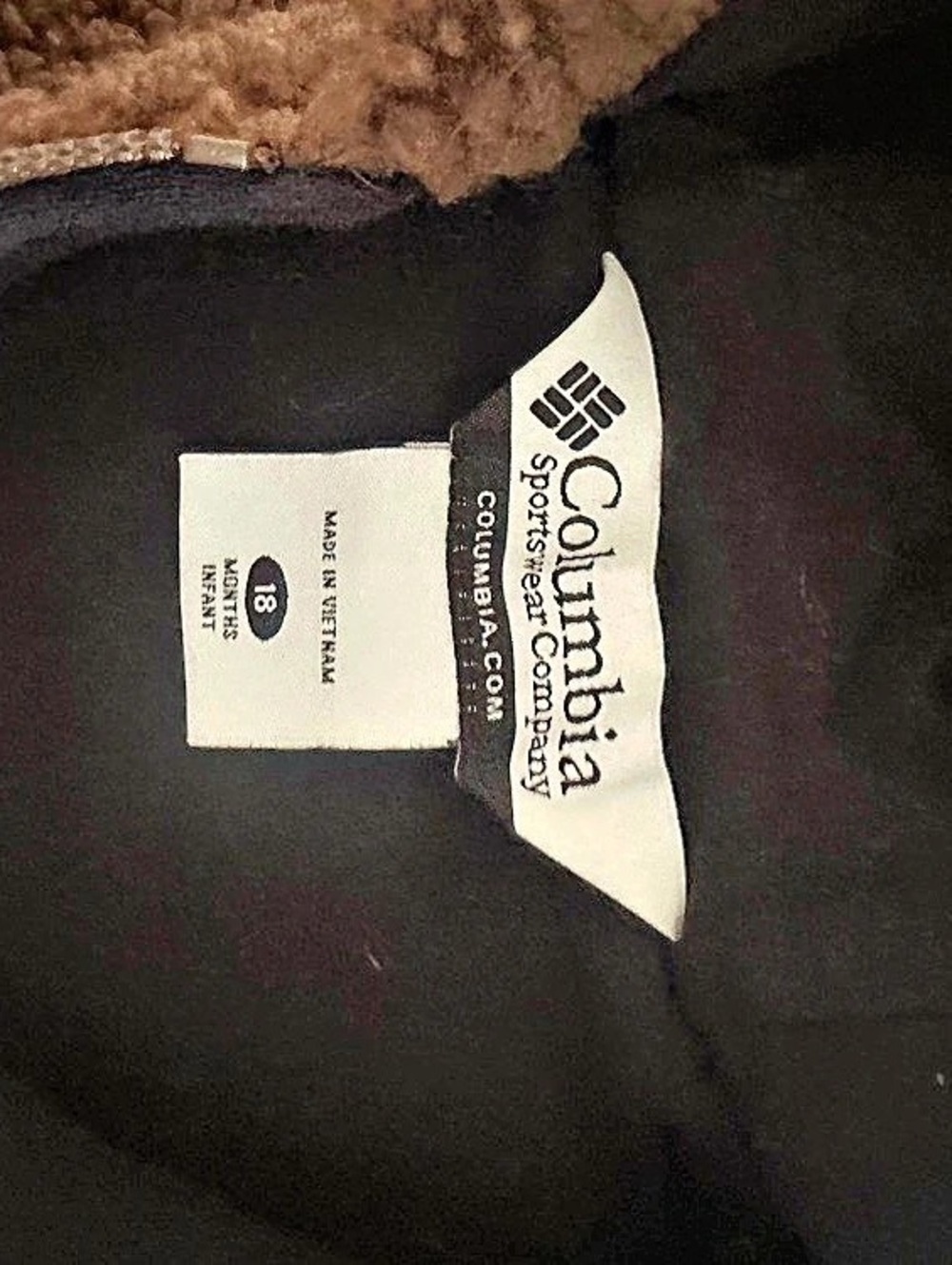 Columbia Sherpa Full-Zip Jacket Brown Small - Picture 2 of 2